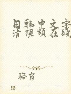 日韩中文字幕高清视频在线