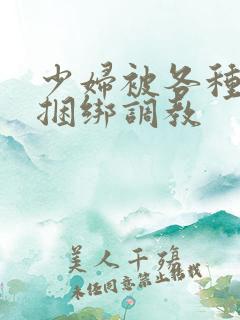 少妇被各种姿势捆绑调教