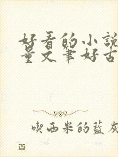 好看的小说高质量文笔好古言