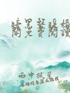 暗黑系暖婚笔趣阁免费阅读