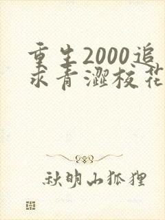 重生2000追求青涩校花同桌开始全文阅读阅读
