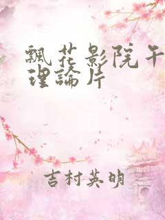 飘花影院午夜片理论片