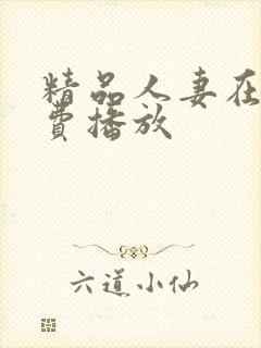 精品人妻在线免费播放