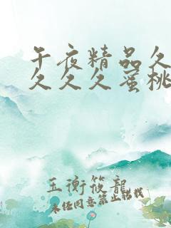 午夜精品久久久久久久蜜桃