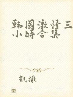 韩国激情三级三小时合集