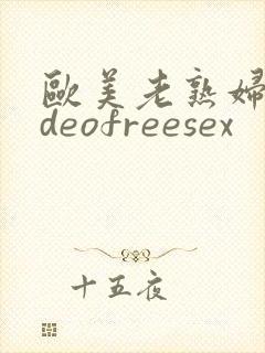 欧美老熟妇videofreesex