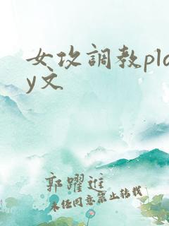 女攻调教play文