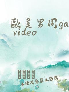 欧美男同gay video