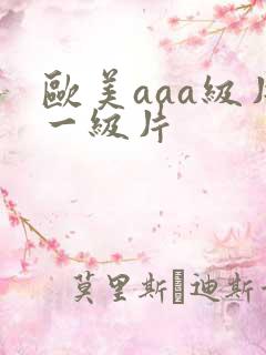 欧美aaa级片一级片