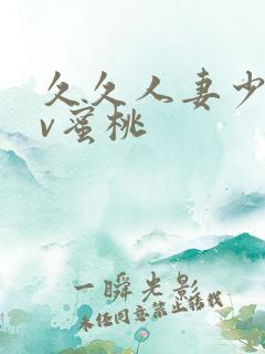 久久人妻少妇av蜜桃