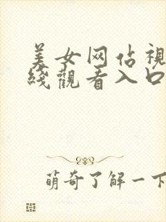 美女网站视频在线观看入口黄