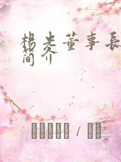 杨光董事长个人简介