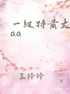 一级特黄大片aaa