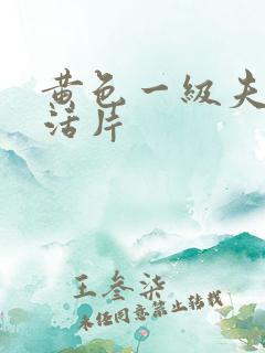 黄色一级夫妻生活片