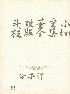 斗破苍穹小说精校版全集txt