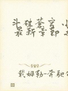 斗破苍穹 小说 最新章节 无弹窗