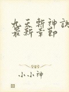 九天斩神诀林辰最新章节