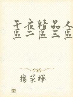 午夜精品人妻一区二区三区