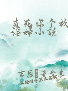 爽死你个放荡小淫妇小说