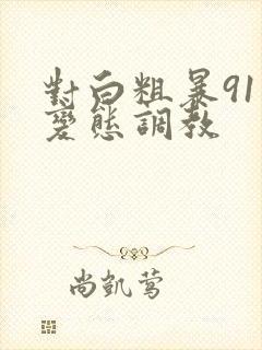 对白粗暴91大变态调教