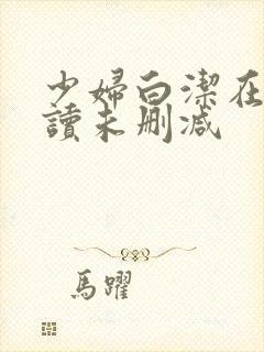 少妇白洁在线阅读未删减