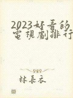 2023好看的电视剧排行榜前十名