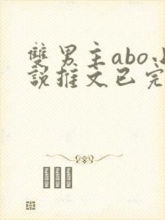 双男主abo小说推文已完结