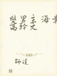 双男主 海棠 高干文