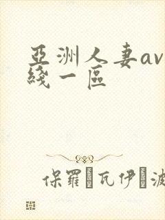 亚洲人妻av在线一区