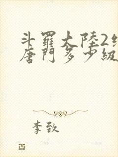 斗罗大陆2绝世唐门多少级