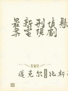 最新刑侦悬疑破案电视剧