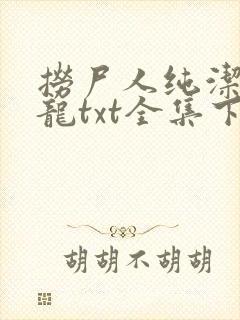 捞尸人纯洁的小龙txt全集下载