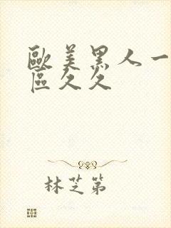 欧美黑人一区二区久久