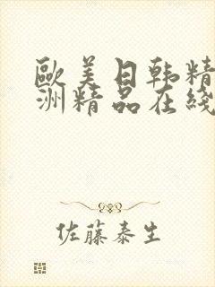 欧美日韩精品亚洲精品在线
