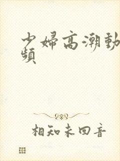 少妇高潮动态视频