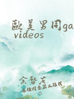 欧美男同gay videos