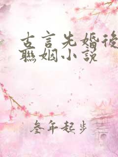 古言先婚后爱的联姻小说
