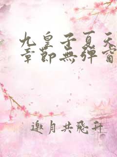 九皇子夏天最新章节无弹窗笔趣阁