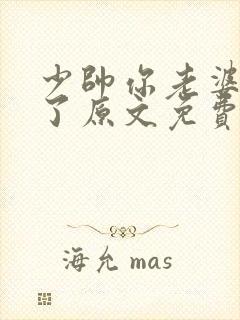 少帅你老婆又跑了原文免费阅读