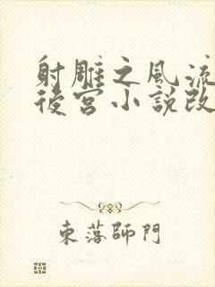 射雕之风流猎艳后宫小说改编自什么