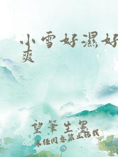 小雪好湿好紧好爽