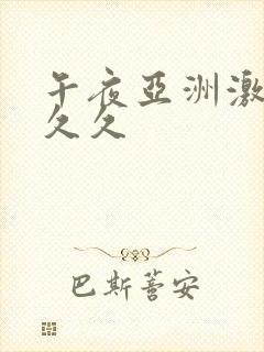 午夜亚洲激情久久久