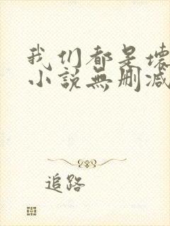 我们都是坏孩子小说无删减正版在线阅读