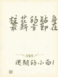 校花的贴身高手最新章节在线阅读