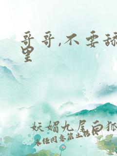 哥哥,不要舔那里