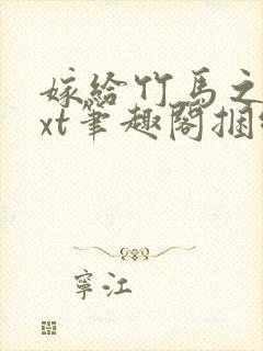 嫁给竹马之后txt笔趣阁捆绑