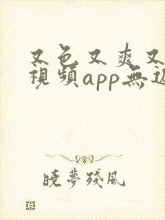 又色又爽又黄的视频app无遮挡