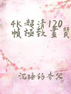 4k超清120帧极致画质