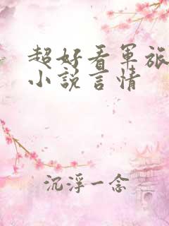 超好看军旅甜文小说言情