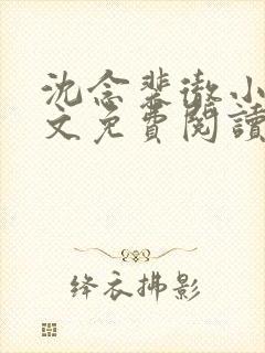 沈念裴彻小说全文免费阅读